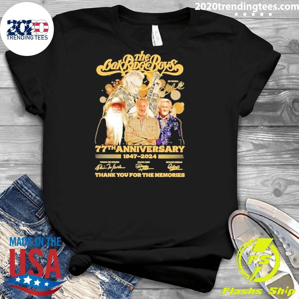 Awesome The Oak Ridge Boys 77th Anniversary 1947-2024 - Adult & Kids T-Shirts, Sweatshirts & Hoodies apparel design preview 3