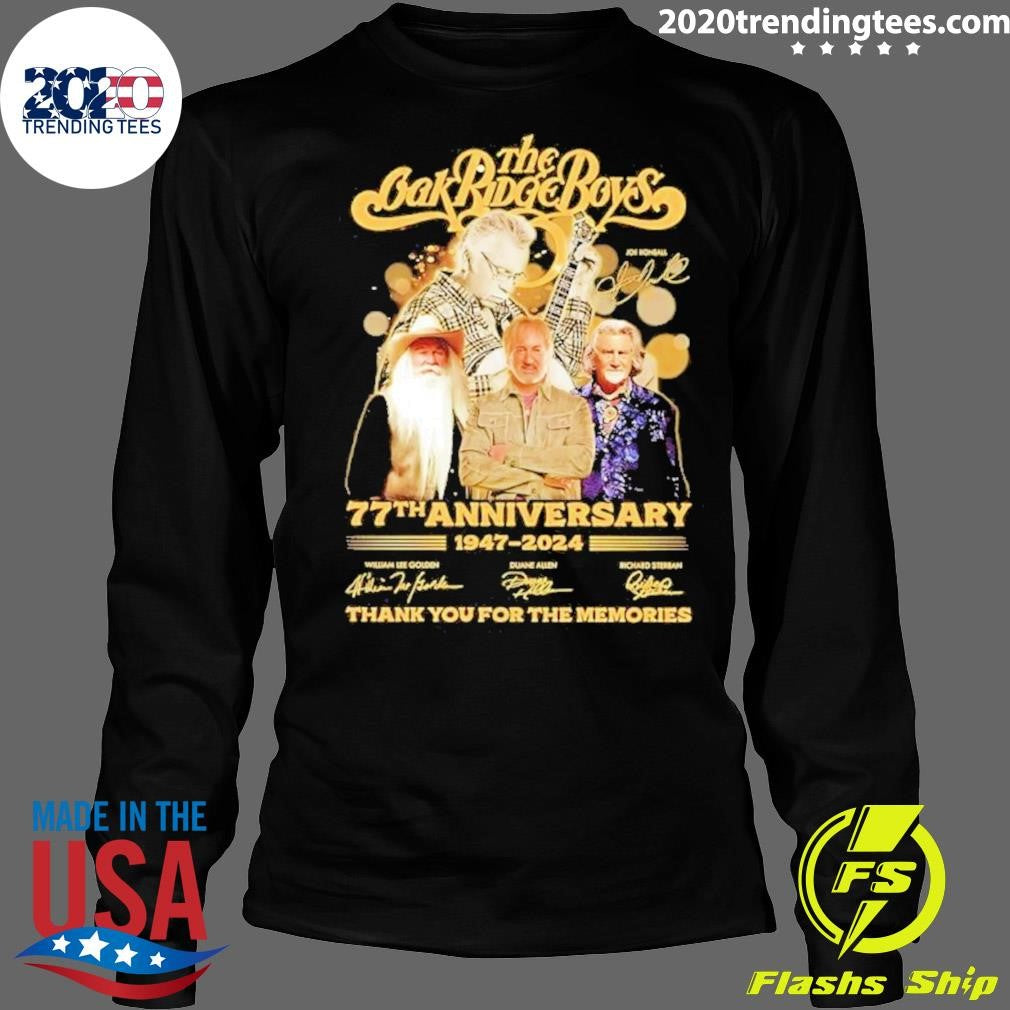 Awesome The Oak Ridge Boys 77th Anniversary 1947-2024 - Adult & Kids T-Shirts, Sweatshirts & Hoodies apparel design preview 4