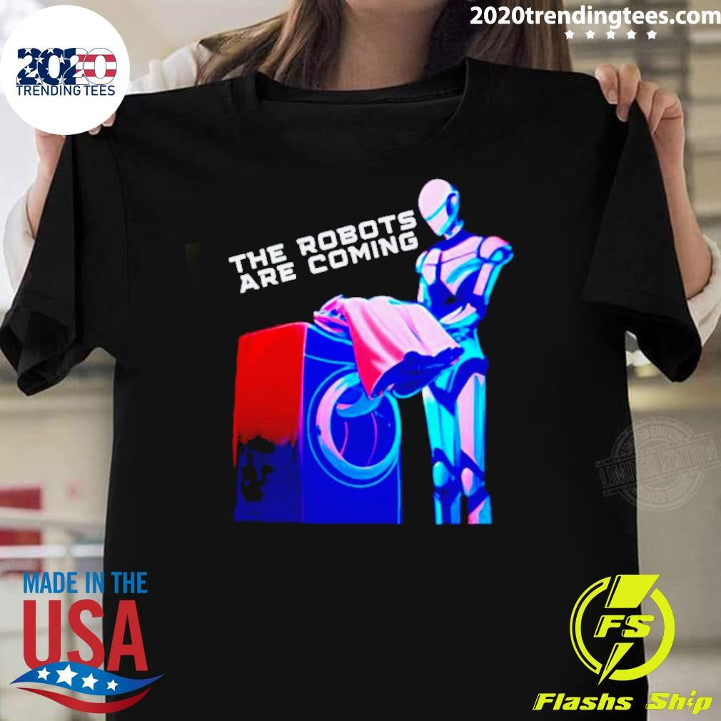 Awesome The Robots Are Coming - Adult & Kids T-Shirts, Sweatshirts & Hoodies apparel design preview 1