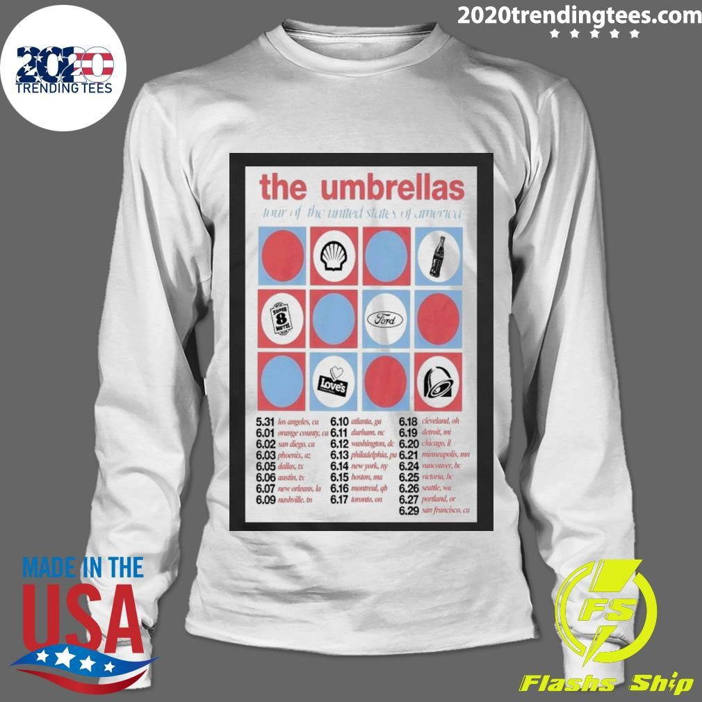 Awesome The Umbrellas Tour Of United States America - Adult & Kids T-Shirts, Sweatshirts & Hoodies apparel design preview 4