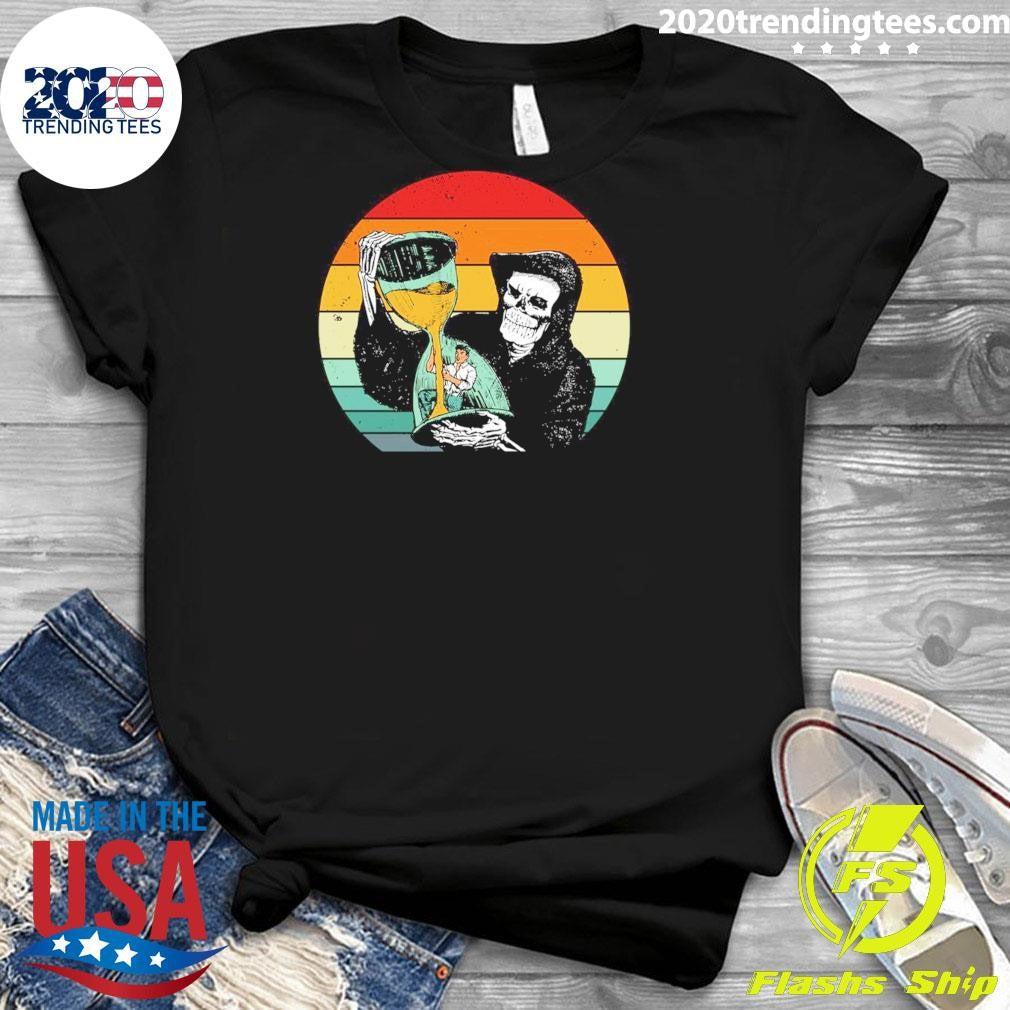 Awesome Vintage Halloween 2024 Grim Reaper - Adult & Kids T-Shirts, Sweatshirts & Hoodies apparel design preview 3