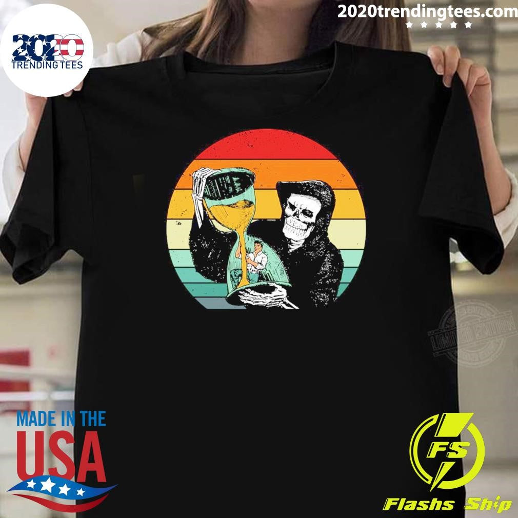 Awesome Vintage Halloween 2024 Grim Reaper - Adult & Kids T-Shirts, Sweatshirts & Hoodies apparel design preview 1