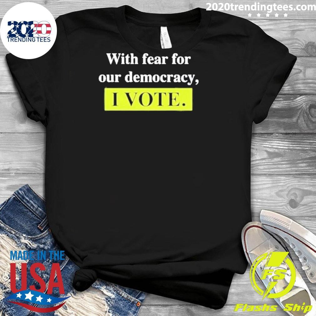 Awesome With Fear For Democracy I Vote Mary Trump - Adult & Kids T-Shirts, Sweatshirts & Hoodies apparel design preview 3