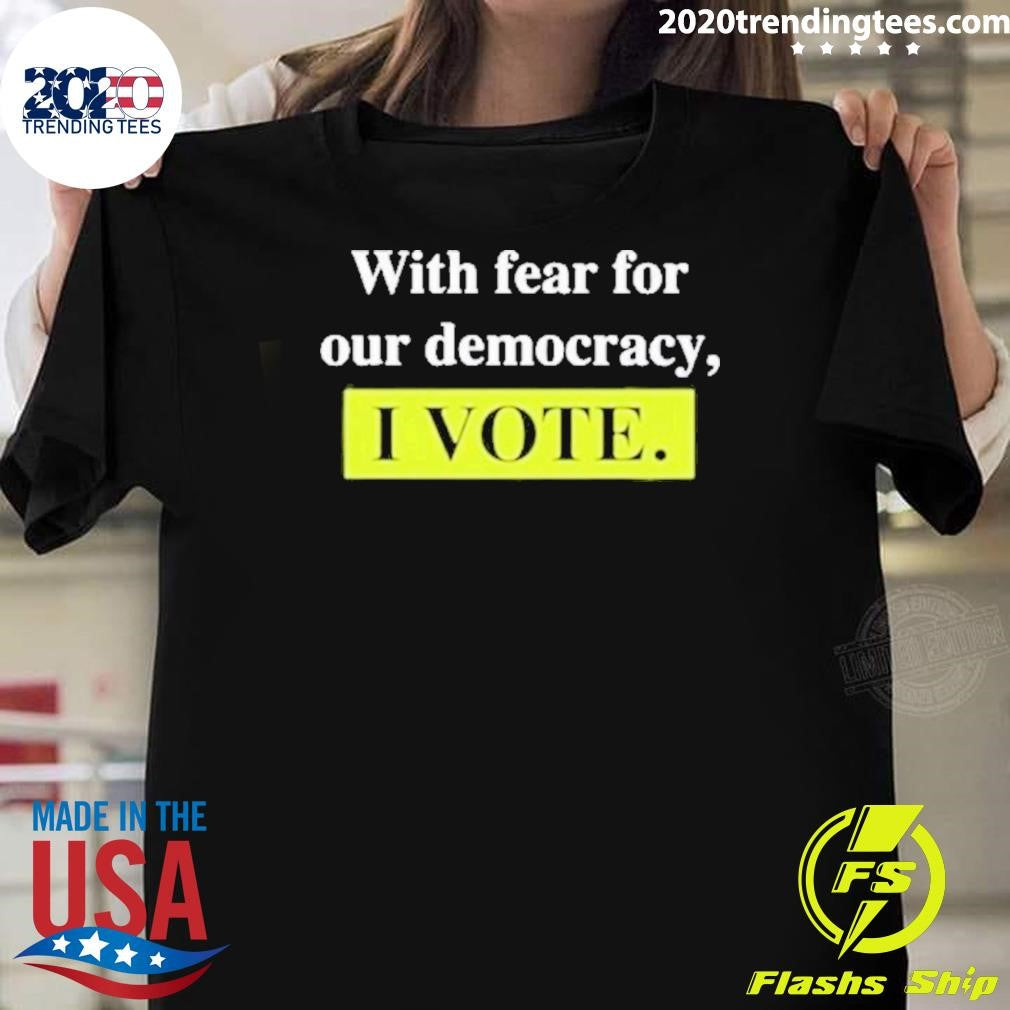 Awesome With Fear For Democracy I Vote Mary Trump - Adult & Kids T-Shirts, Sweatshirts & Hoodies apparel design preview 1