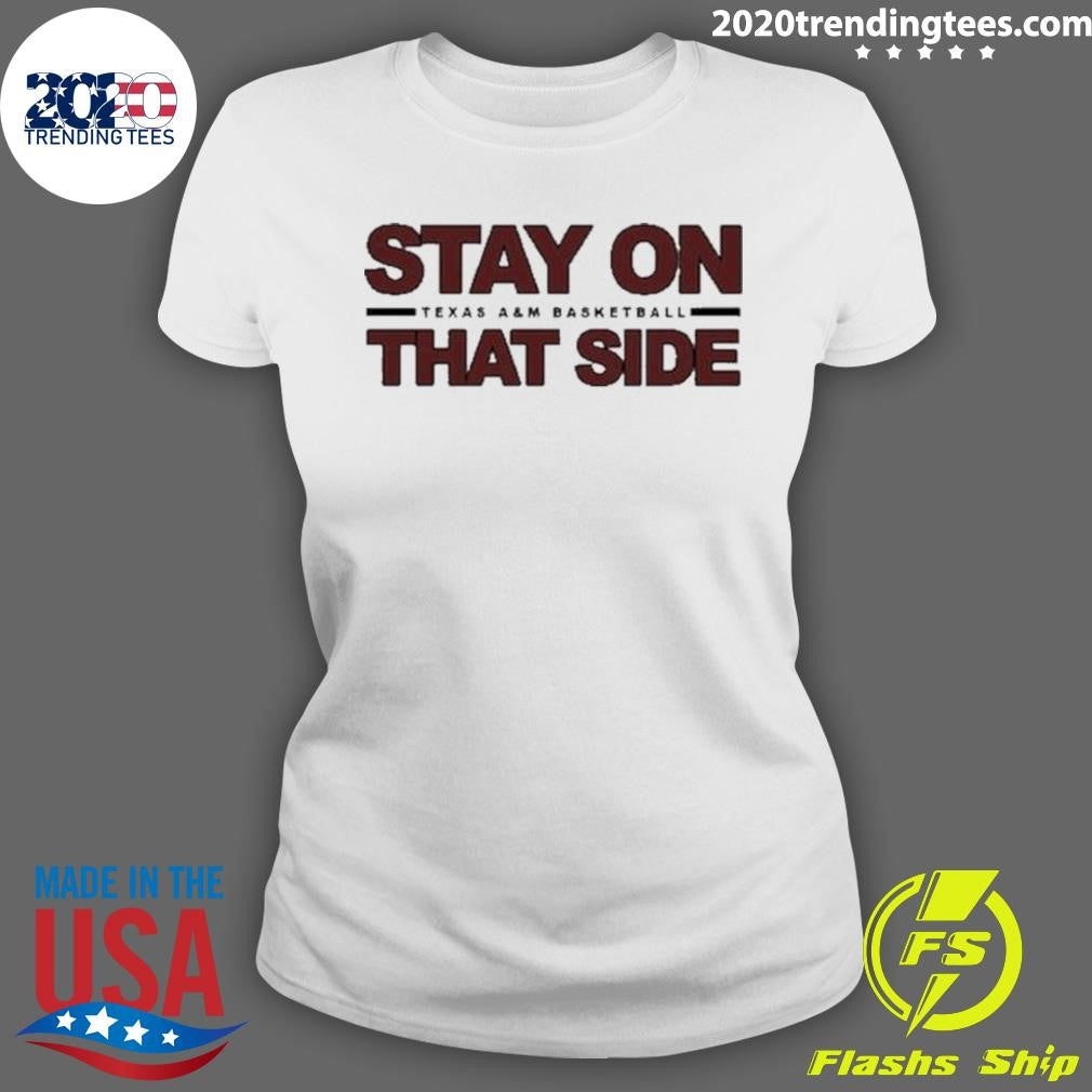 Awesome basketball Stay On That Side 2024 - Adult & Kids T-Shirts, Sweatshirts & Hoodies apparel design preview 3