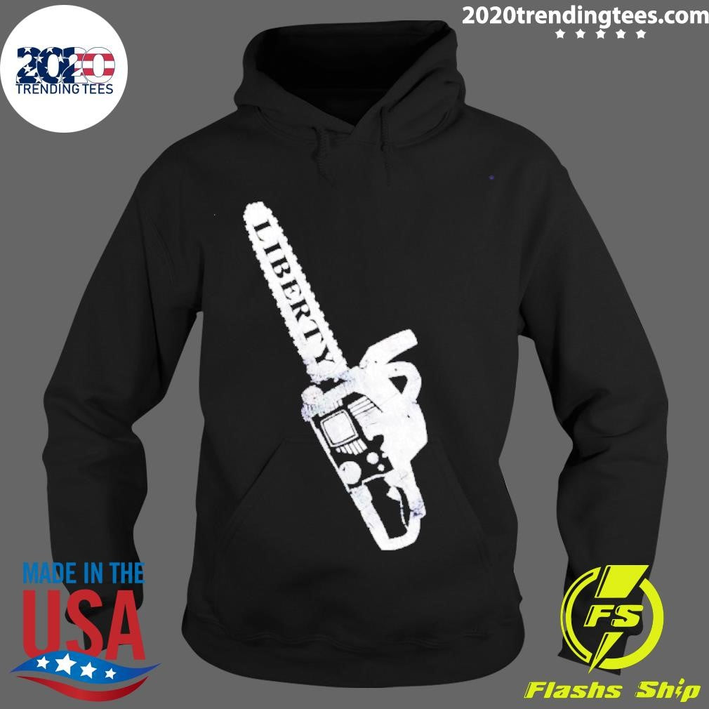 Awesome chainsaw Liberty - Adult & Kids T-Shirts, Sweatshirts & Hoodies apparel design preview 2