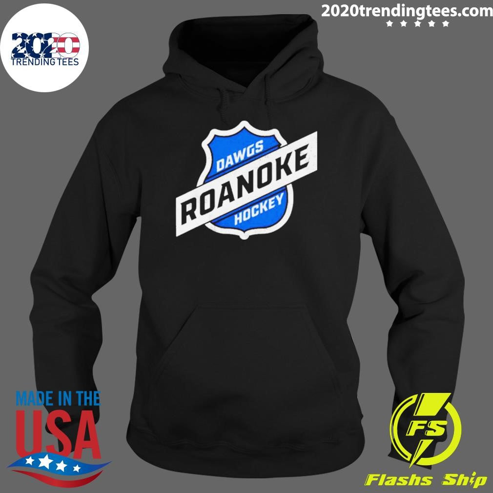 Awesome dawgs Roanoke Hockey Shield - Adult & Kids T-Shirts, Sweatshirts & Hoodies apparel design preview 2