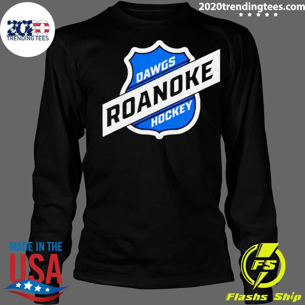 Awesome dawgs Roanoke Hockey Shield - Adult & Kids T-Shirts, Sweatshirts & Hoodies apparel design preview 4