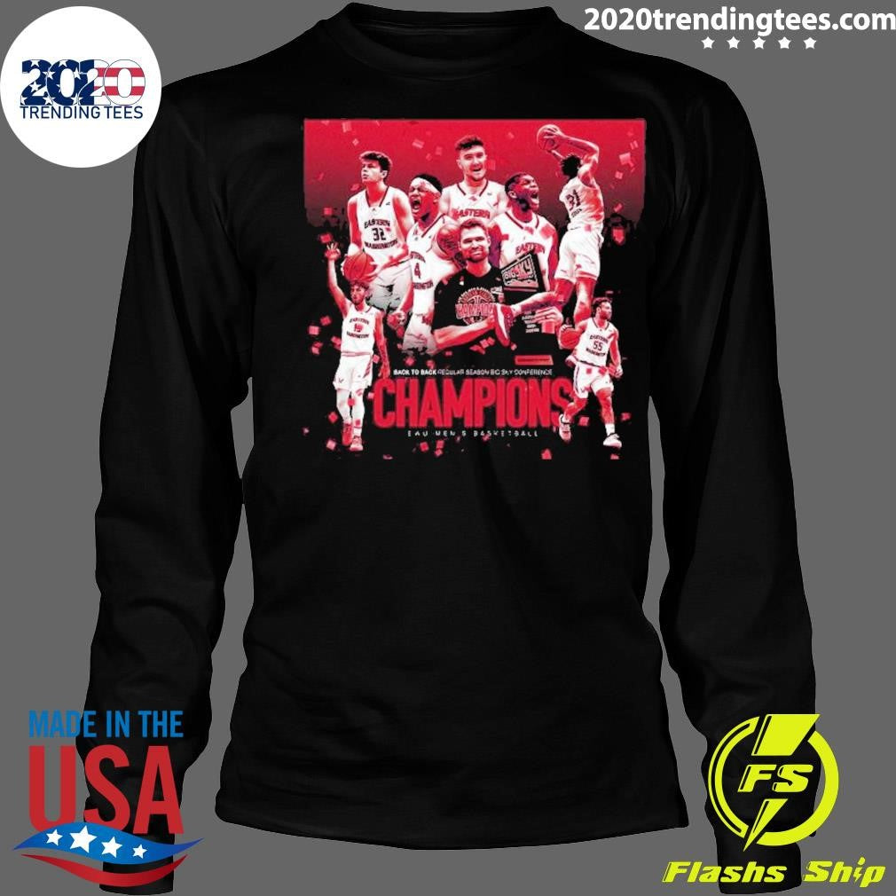 Awesome eastern Washington Men's Basketball 2024 Back - Adult & Kids T-Shirts, Sweatshirts & Hoodies apparel design preview 4