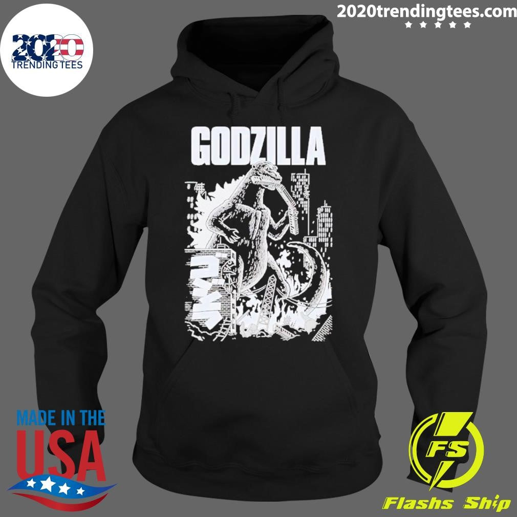 Awesome godzilla Night Of Fire - Adult & Kids T-Shirts, Sweatshirts & Hoodies apparel design preview 2