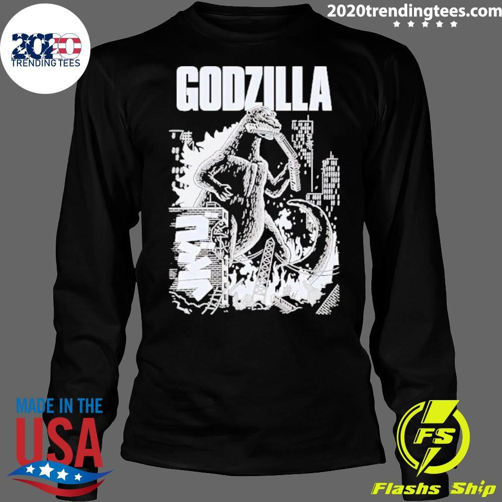 Awesome godzilla Night Of Fire - Adult & Kids T-Shirts, Sweatshirts & Hoodies apparel design preview 4