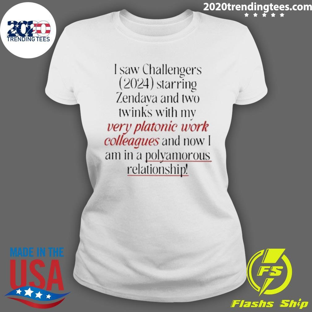 Awesome i Saw Challengers 2024 Starring Zendaya And - Adult & Kids T-Shirts, Sweatshirts & Hoodies apparel design preview 3