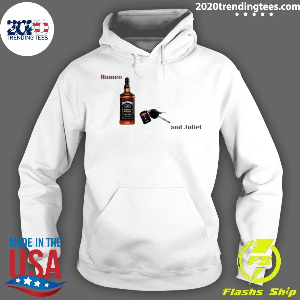 Awesome jack Daniels and Car Keys Romeo Juliet - Adult & Kids T-Shirts, Sweatshirts & Hoodies apparel design preview 2