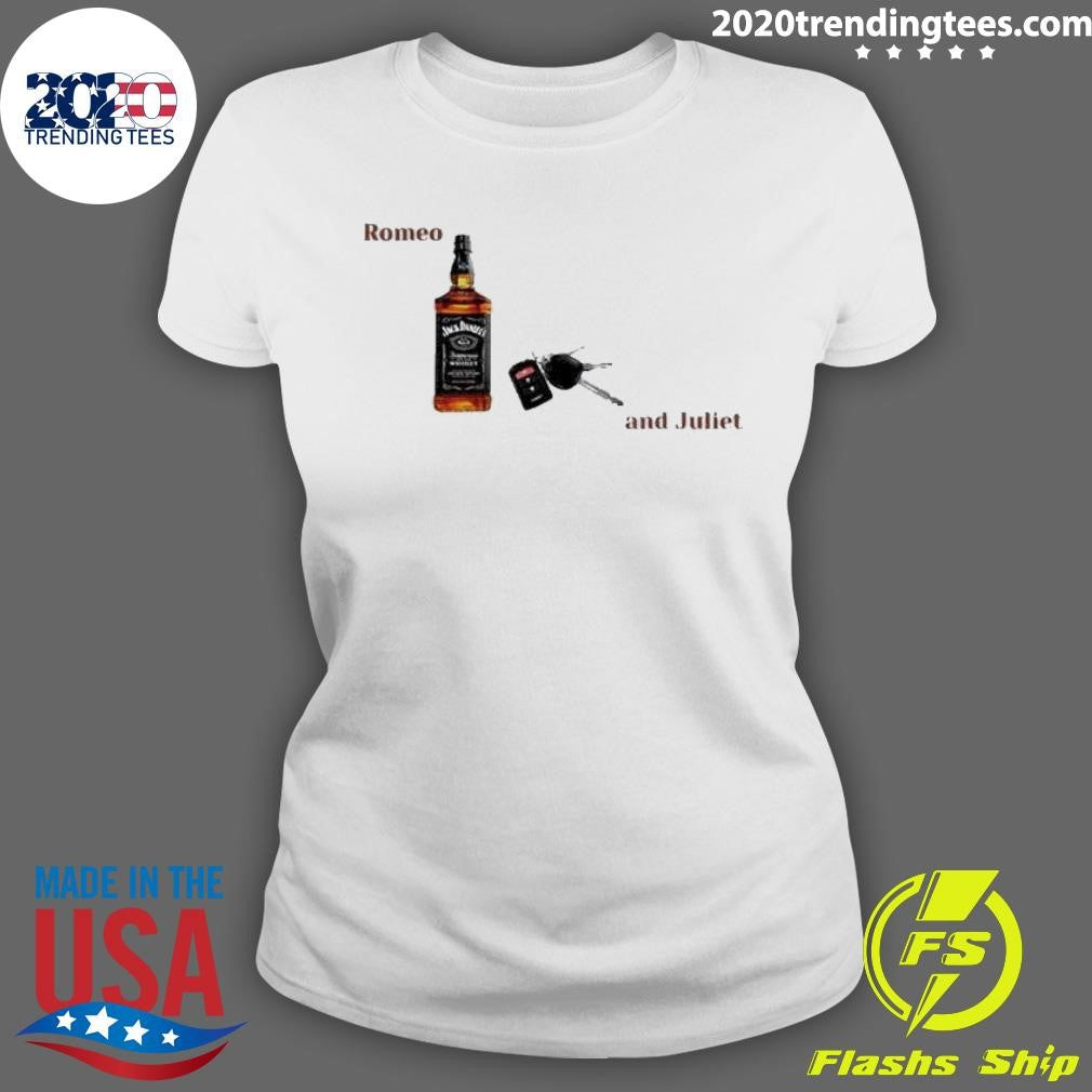 Awesome jack Daniels and Car Keys Romeo Juliet - Adult & Kids T-Shirts, Sweatshirts & Hoodies apparel design preview 3