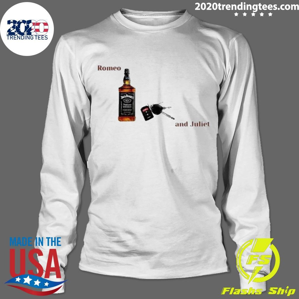 Awesome jack Daniels and Car Keys Romeo Juliet - Adult & Kids T-Shirts, Sweatshirts & Hoodies apparel design preview 4