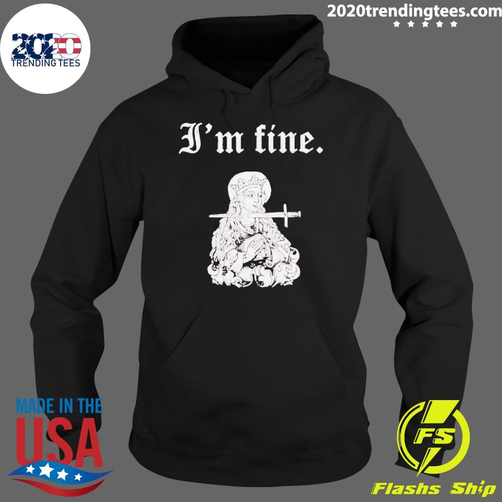 Awesome st Lucy I'm Fine - Adult & Kids T-Shirts, Sweatshirts & Hoodies apparel design preview 2