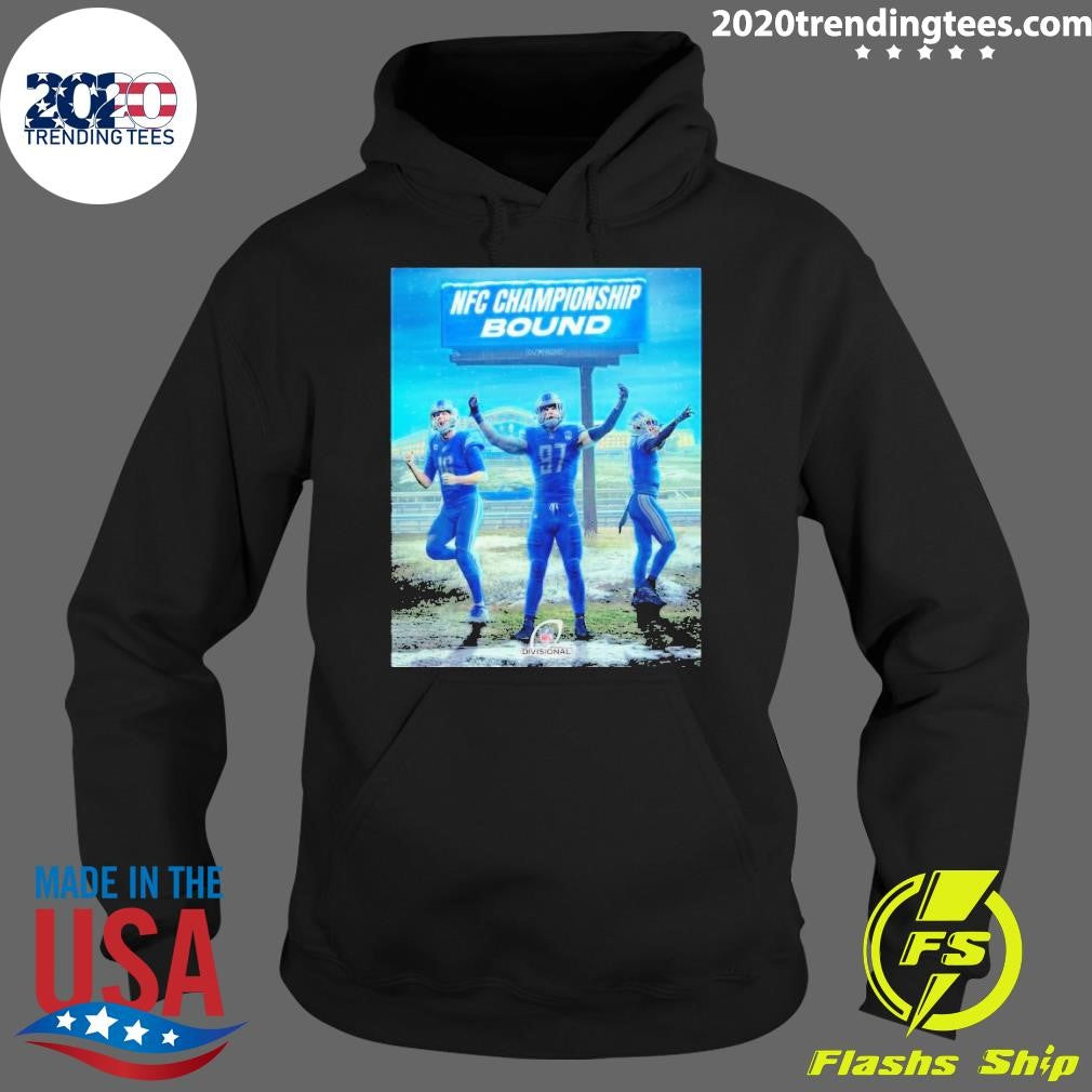 Awesome the Detroit Lions NFC Championship Bound - Adult & Kids T-Shirts, Sweatshirts & Hoodies apparel design preview 2