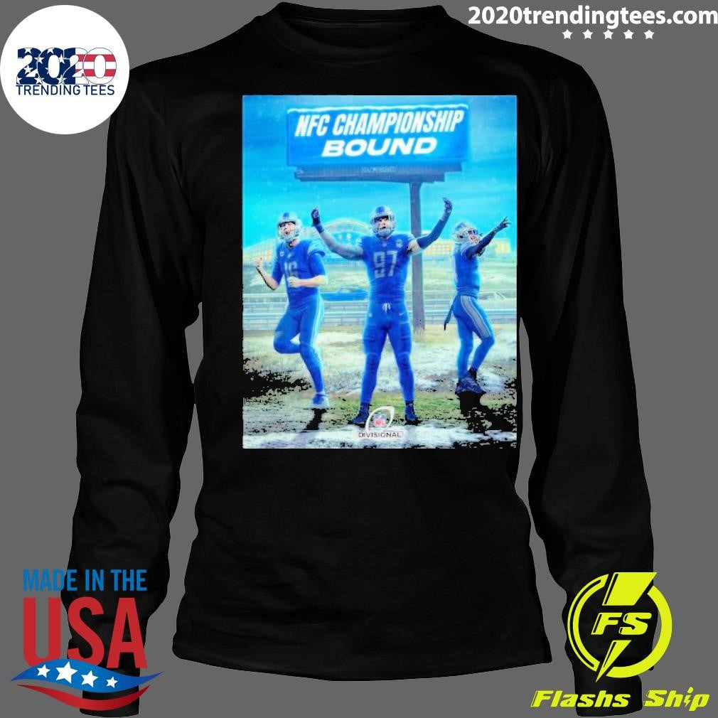 Awesome the Detroit Lions NFC Championship Bound - Adult & Kids T-Shirts, Sweatshirts & Hoodies apparel design preview 4