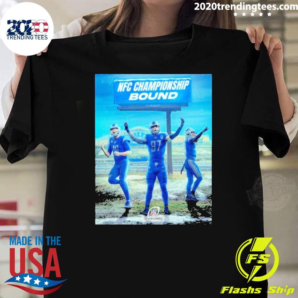 Awesome the Detroit Lions NFC Championship Bound - Adult & Kids T-Shirts, Sweatshirts & Hoodies apparel design preview 1