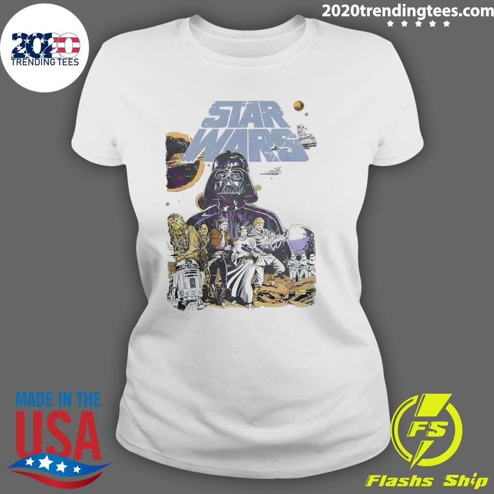 Awesome vintage Star Wars May The Fourth Be With You - Adult & Kids T-Shirts, Sweatshirts & Hoodies apparel design preview 3