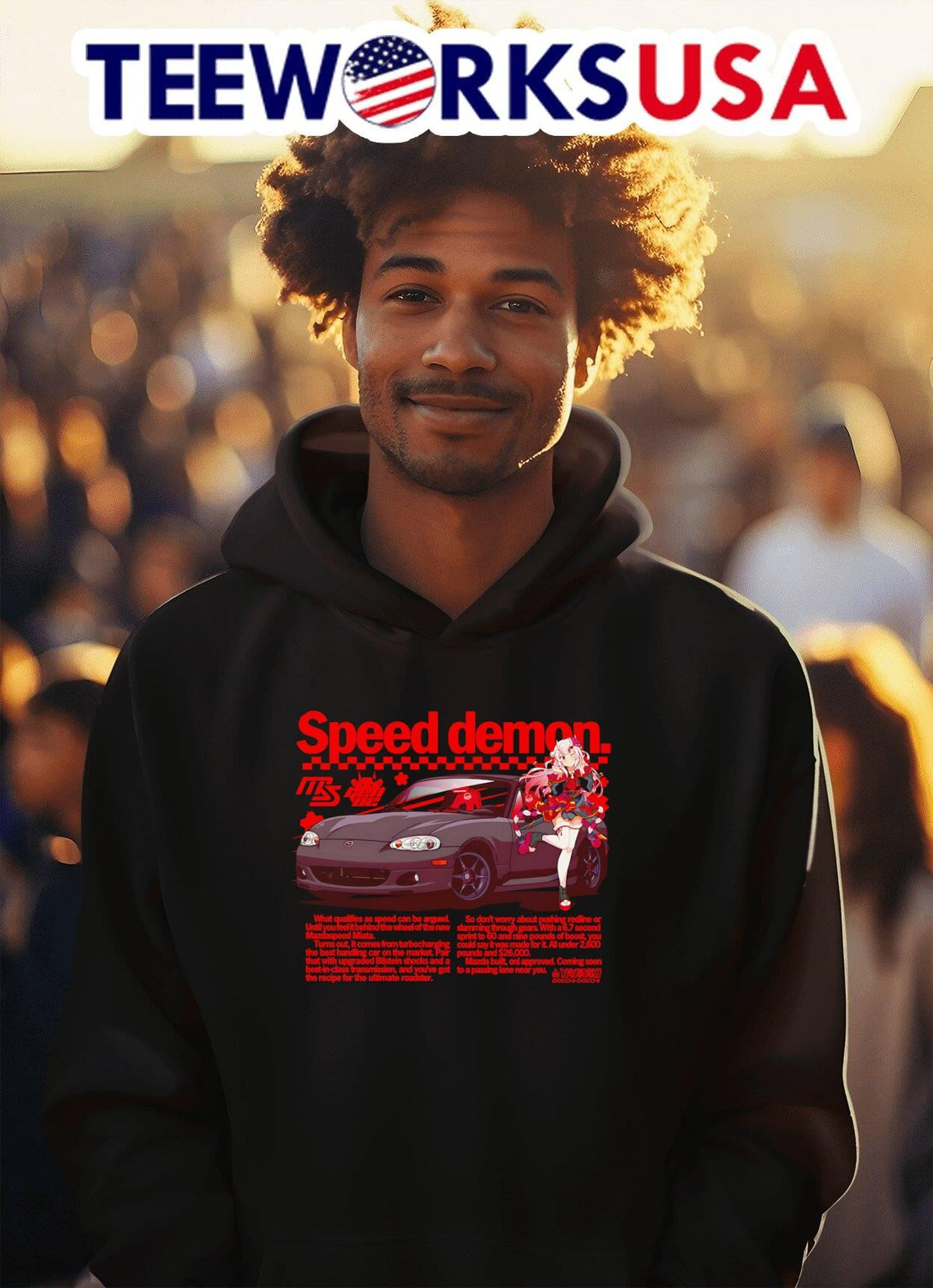 Ayamiata speed demon - Adult & Kids T-Shirts, Sweatshirts & Hoodies apparel design preview 2