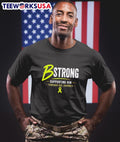 B Strong Supporting Him Through His Journey - Adult & Kids T-Shirts, Sweatshirts & Hoodies apparel design preview 1