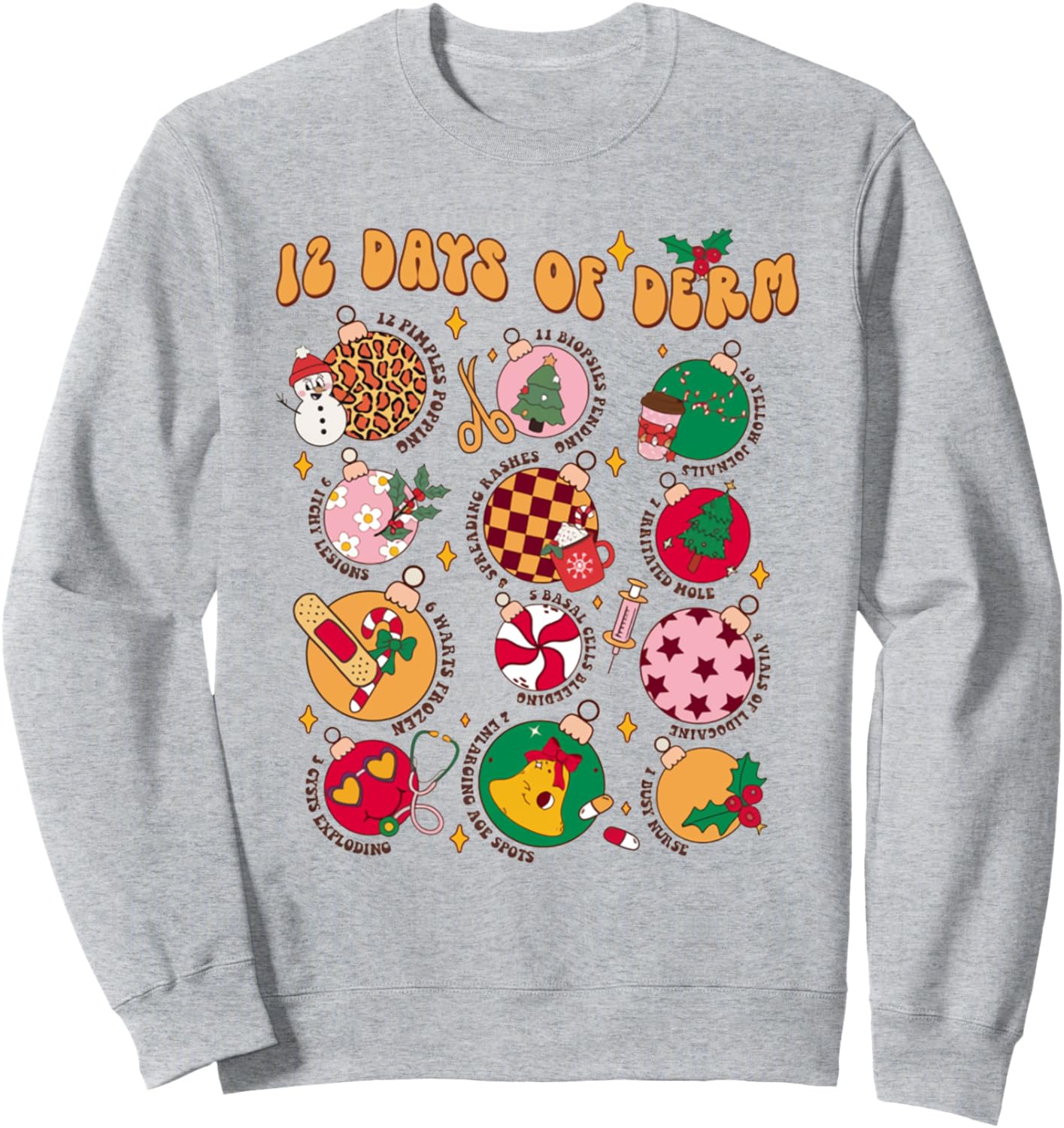 12 Days Derm Nursing Hospital Hoodie - Novelty Apparel for Adults - T-Shirt, Sweatshirt, Hoodie