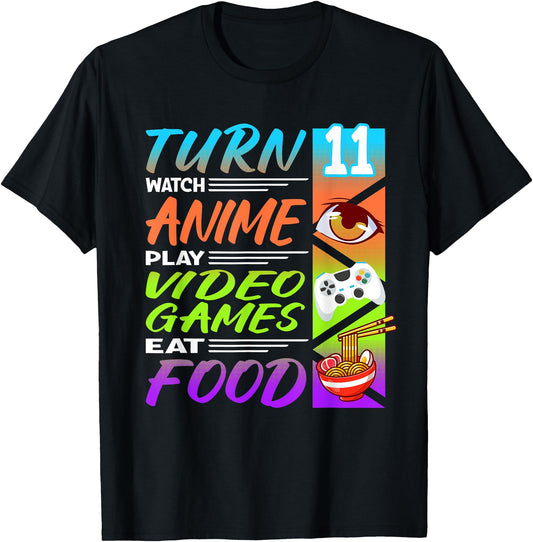 11Th I Gamer I 90S Kawaii Ramen Noodles Anime Tee for Family Stand Out