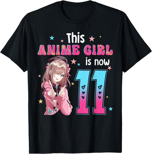 11 Years Old Kawaii Gifts Anime 11Th Shirt for Women Express Yourself
