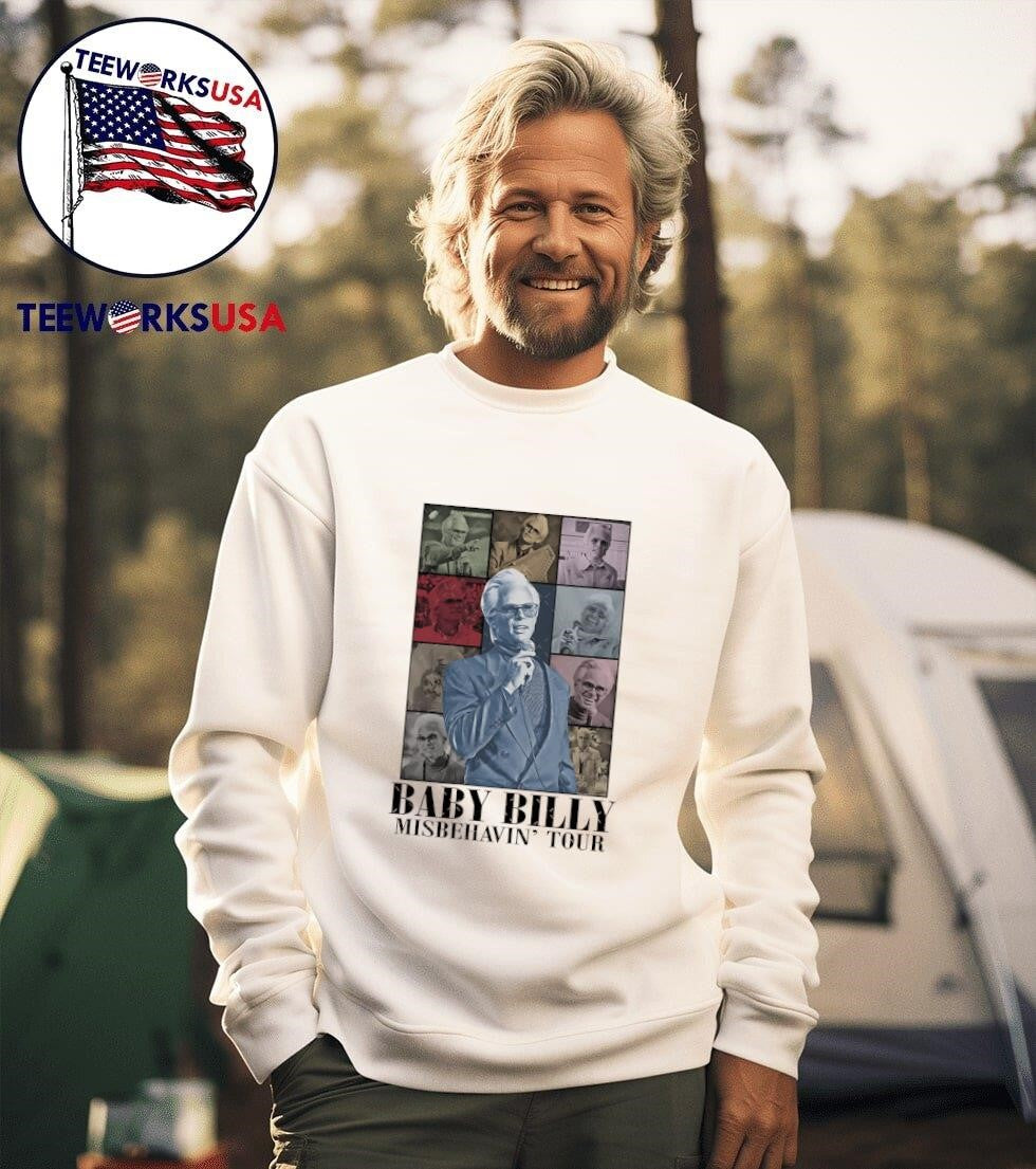 Baby Billy Misbehavin' Tour - Adult & Kids T-Shirts, Sweatshirts & Hoodies apparel design preview 3