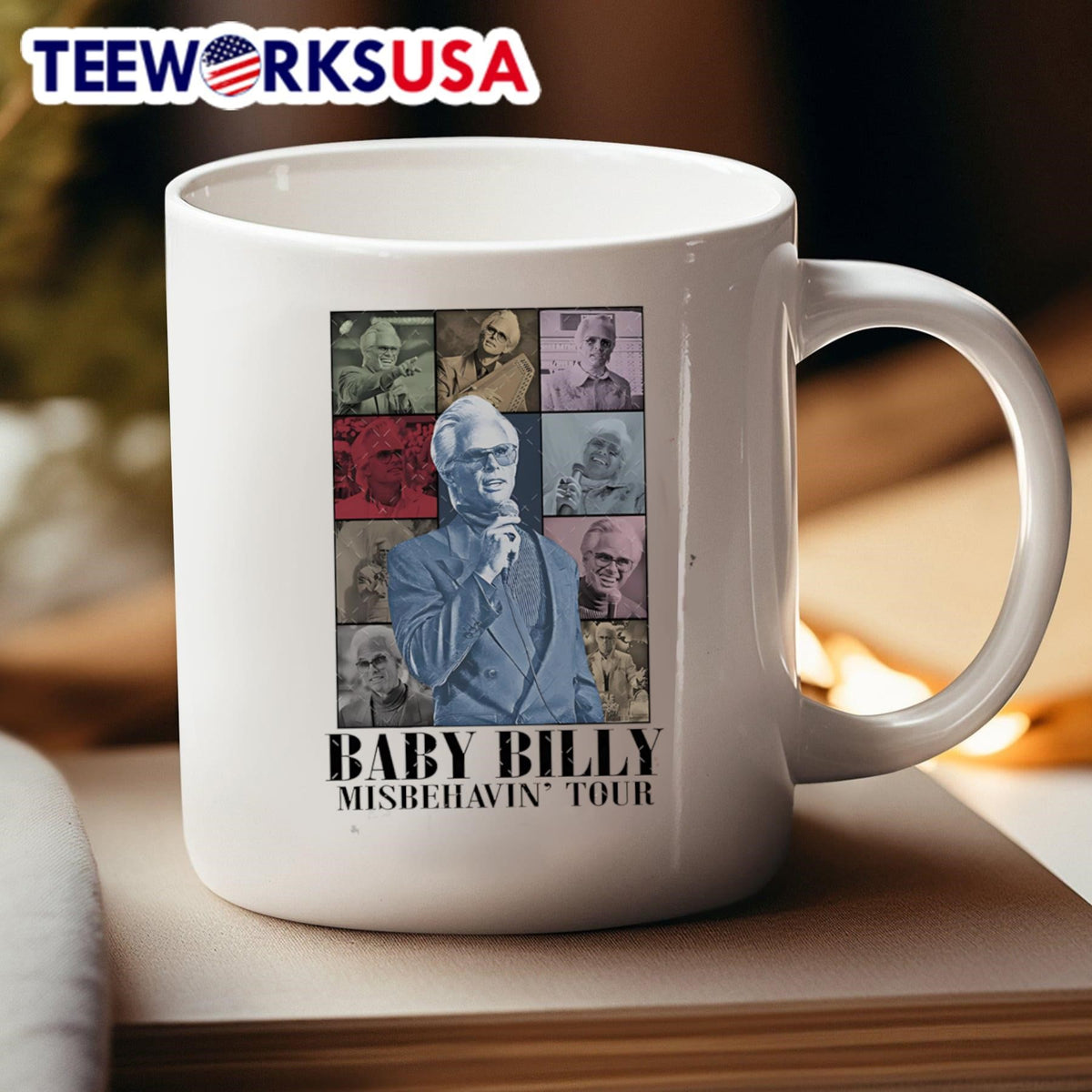 Baby Billy Misbehavin' Tour - Adult & Kids T-Shirts, Sweatshirts & Hoodies apparel design preview 4