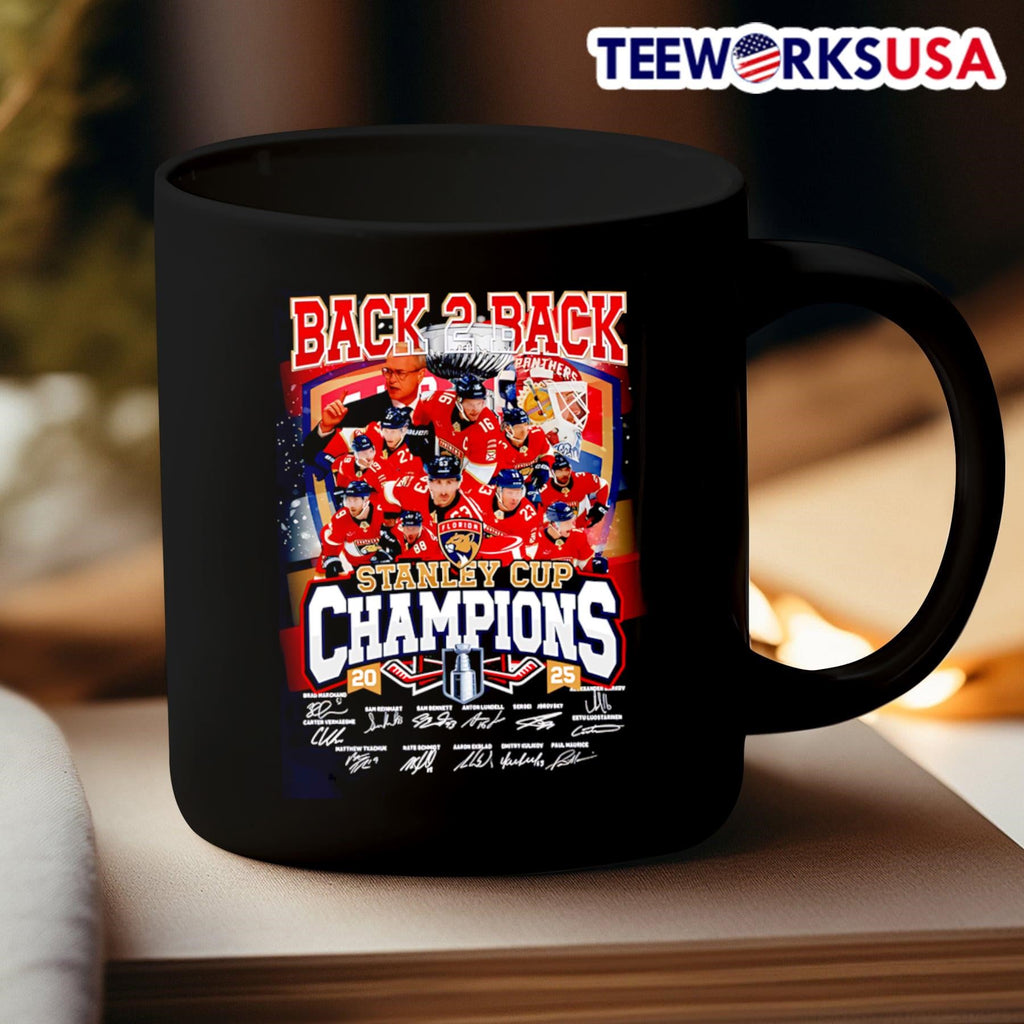 Back 2 Stanley Cup Champions Florida Panthers - Adult & Kids T-Shirts, Sweatshirts & Hoodies apparel design preview 3