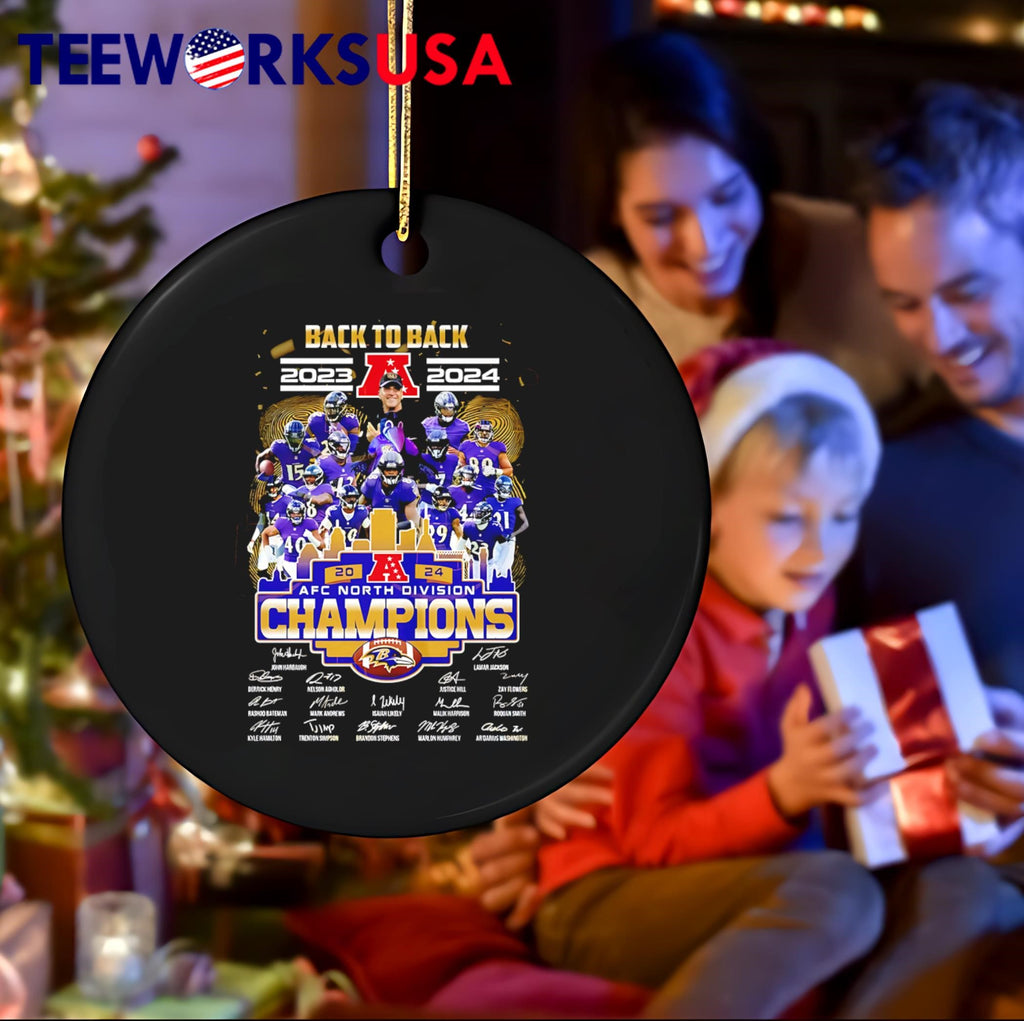 Back To 2023-2024 AFC Division Champion Baltimore - Adult & Kids T-Shirts, Sweatshirts & Hoodies apparel design preview 4