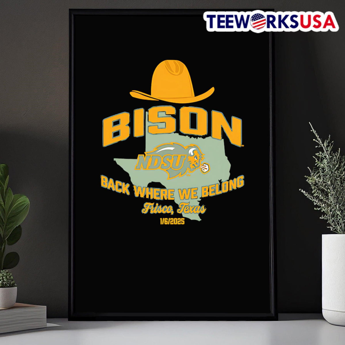 Back where we belong NDSU Bison - Adult & Kids T-Shirts, Sweatshirts & Hoodies apparel design preview 5