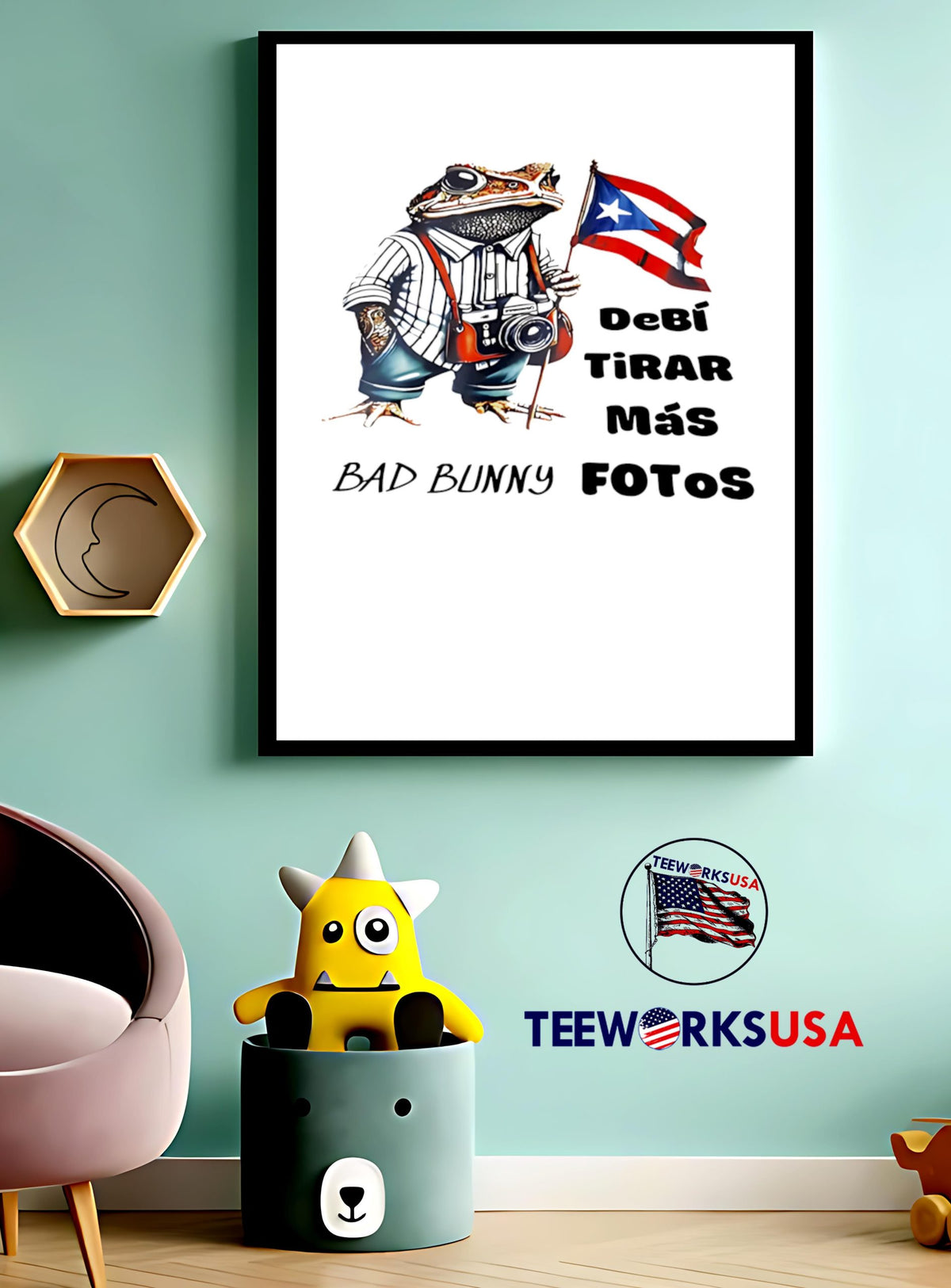 Bad Bunny Debi Tirar Mas Fotos - Adult & Kids T-Shirts, Sweatshirts & Hoodies apparel design preview 4