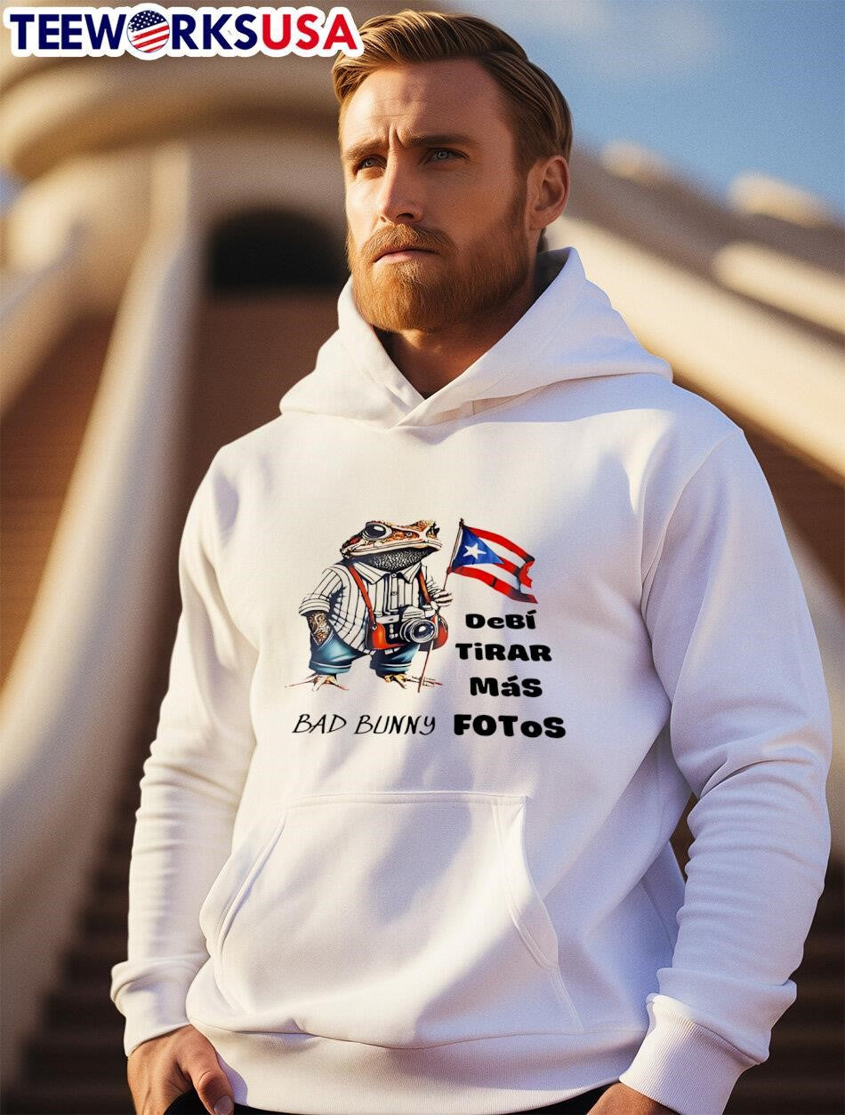Bad Bunny Debi Tirar Mas Fotos - Adult & Kids T-Shirts, Sweatshirts & Hoodies apparel design preview 2