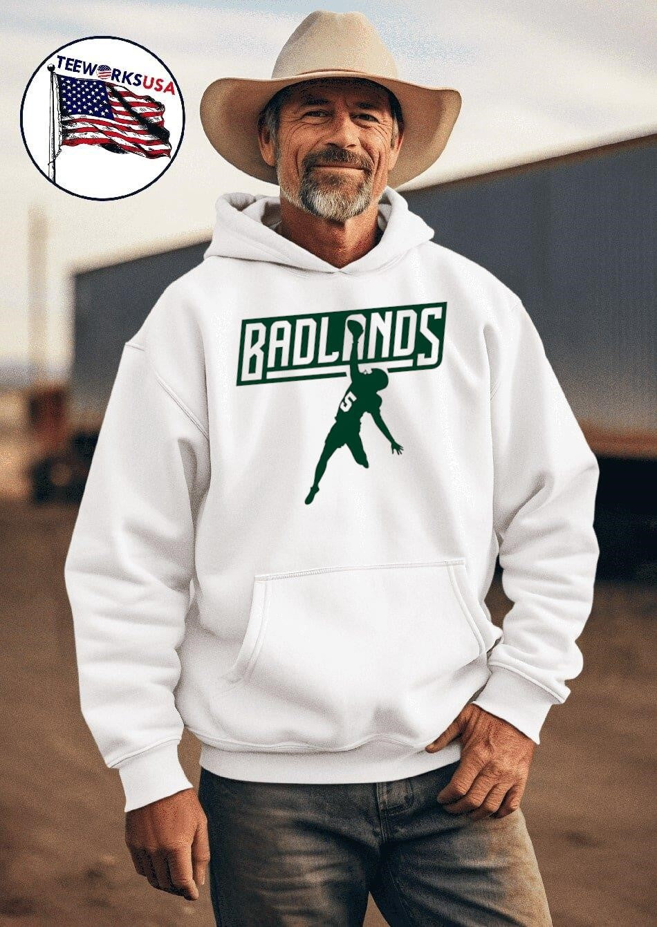 Badlands Catch - Adult & Kids T-Shirts, Sweatshirts & Hoodies apparel design preview 2