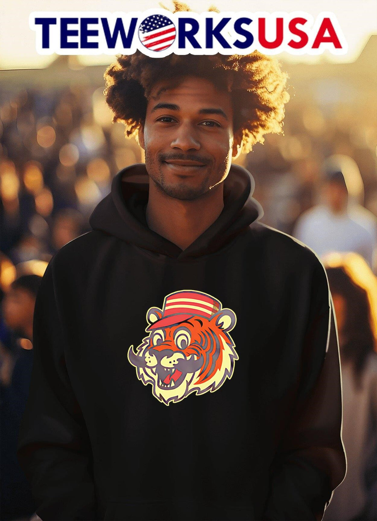 Baseball Tiger - Adult & Kids T-Shirts, Sweatshirts & Hoodies apparel design preview 2