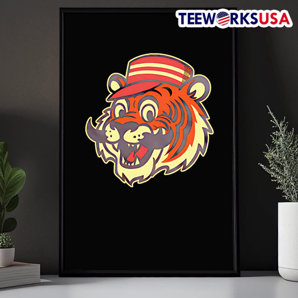 Baseball Tiger - Adult & Kids T-Shirts, Sweatshirts & Hoodies apparel design preview 5
