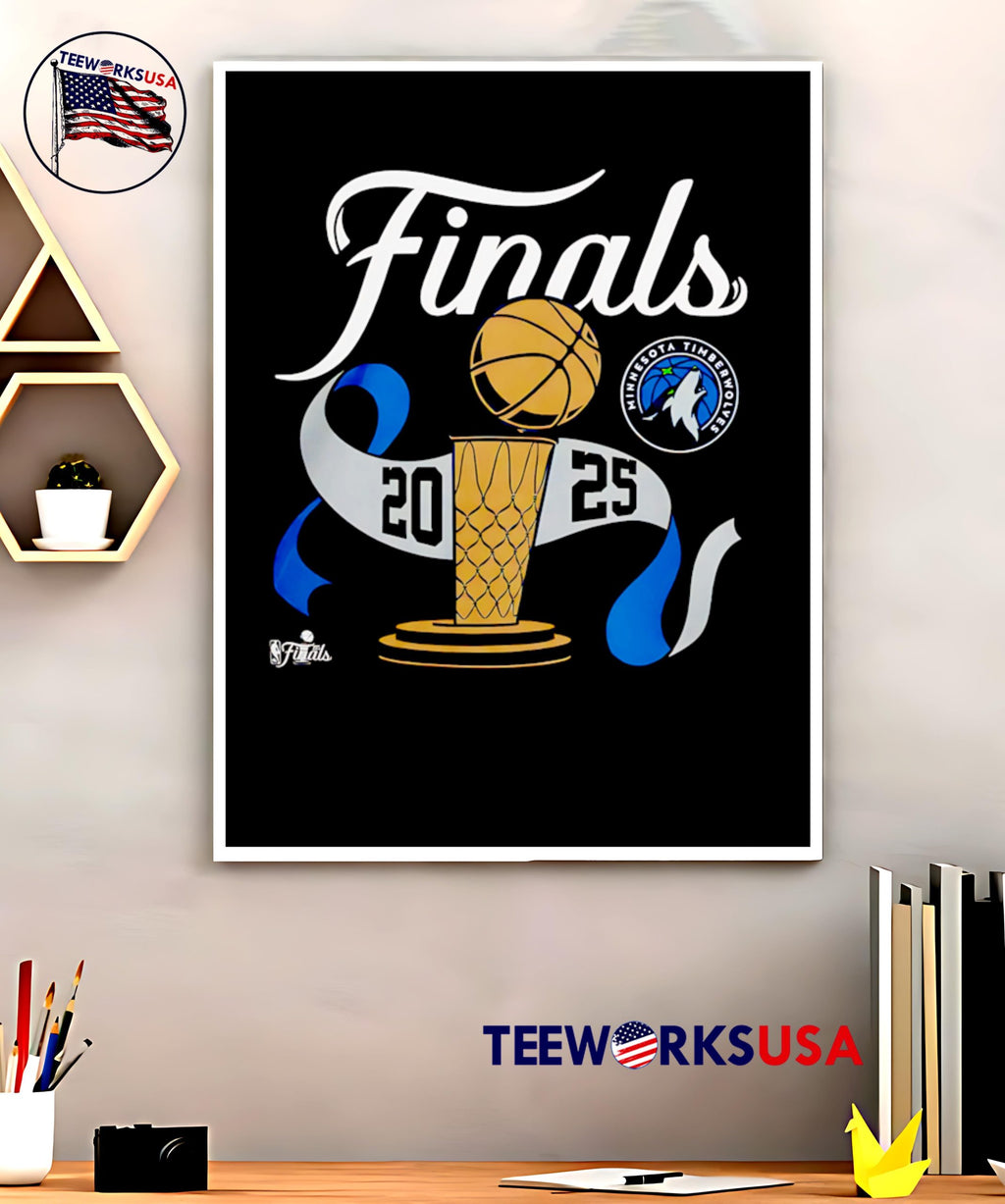 Basketball Finals Trophy Minnesota Timberwolves 2025 - Adult & Kids T-Shirts, Sweatshirts & Hoodies apparel design preview 5