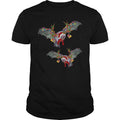 Bats Reindeer Light Christmas - Adult & Kids T-Shirts, Sweatshirts & Hoodies apparel design preview 1