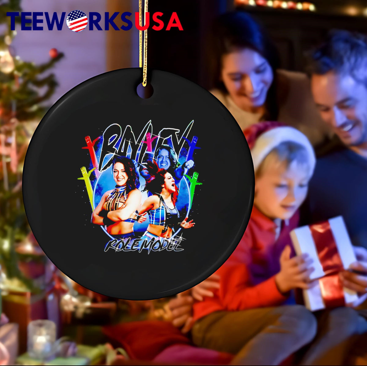Bayley Role Model graphic vintage - Adult & Kids T-Shirts, Sweatshirts & Hoodies apparel design preview 4