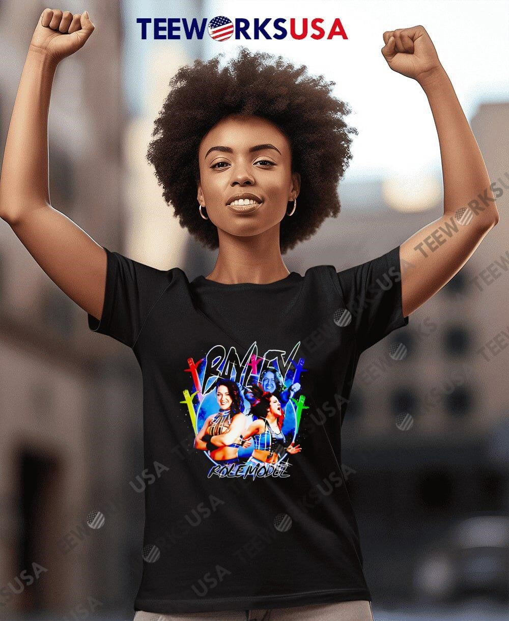 Bayley Role Model graphic vintage - Adult & Kids T-Shirts, Sweatshirts & Hoodies apparel design preview 8