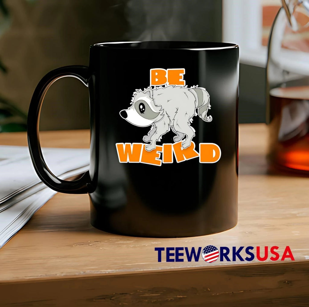 Be Weird Raccoon - Adult & Kids T-Shirts, Sweatshirts & Hoodies apparel design preview 2