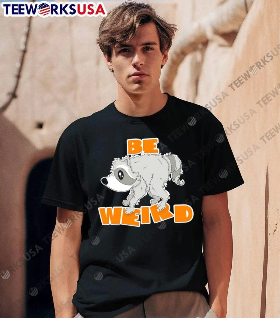 Be Weird Raccoon - Adult & Kids T-Shirts, Sweatshirts & Hoodies apparel design preview 1