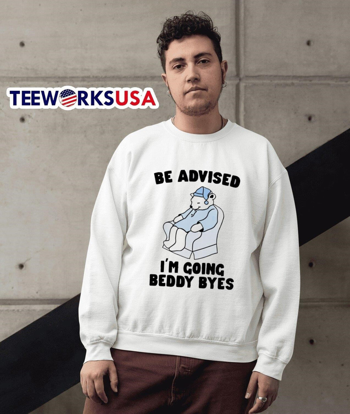 Be advised I'm going beddy byes - Adult & Kids T-Shirts, Sweatshirts & Hoodies apparel design preview 3