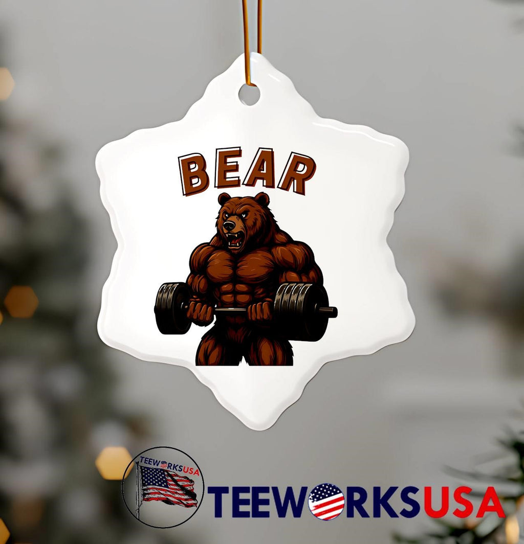 Bear Gym Weightlifting - Adult & Kids T-Shirts, Sweatshirts & Hoodies apparel design preview 7