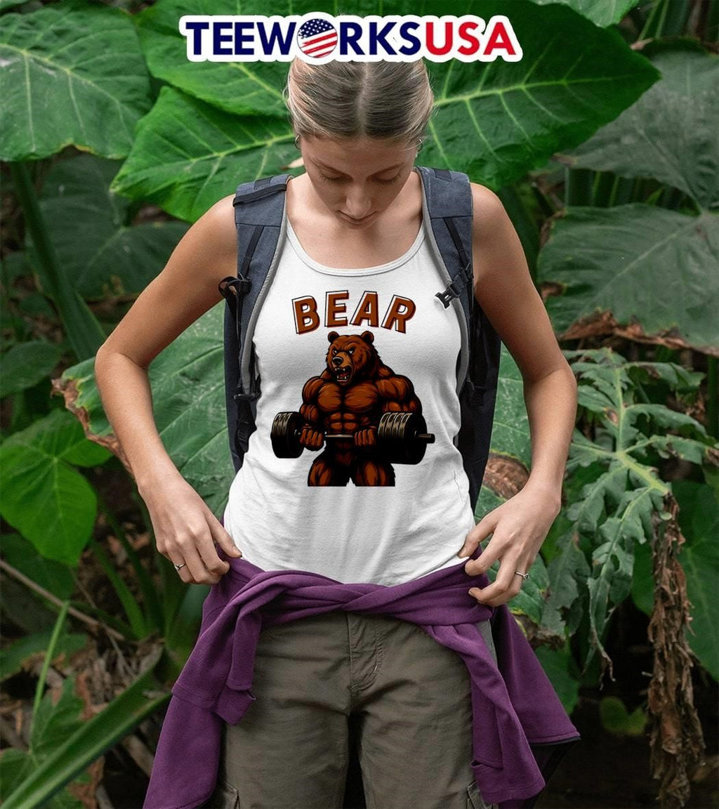 Bear Gym Weightlifting - Adult & Kids T-Shirts, Sweatshirts & Hoodies apparel design preview 5