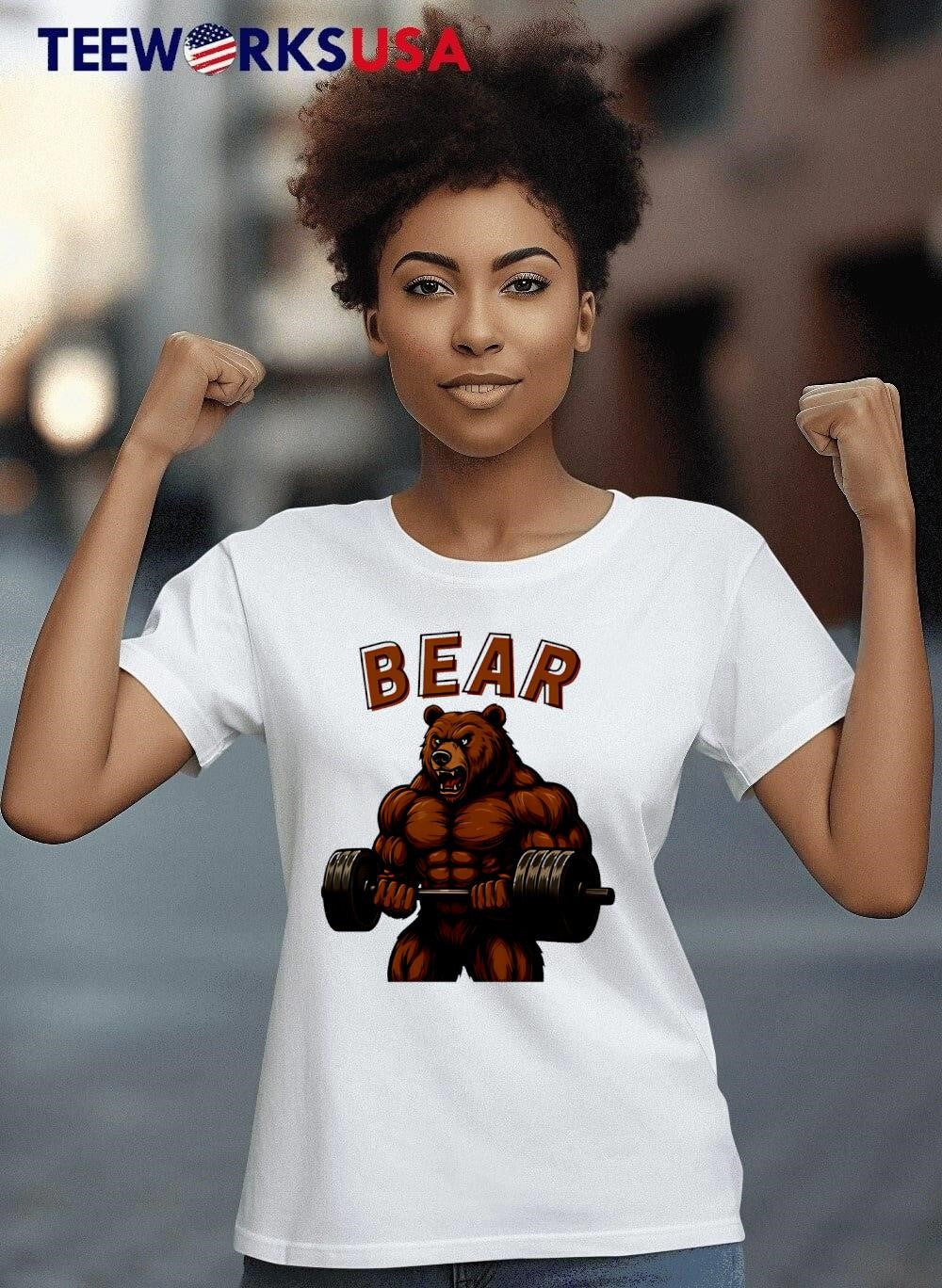 Bear Gym Weightlifting - Adult & Kids T-Shirts, Sweatshirts & Hoodies apparel design preview 8
