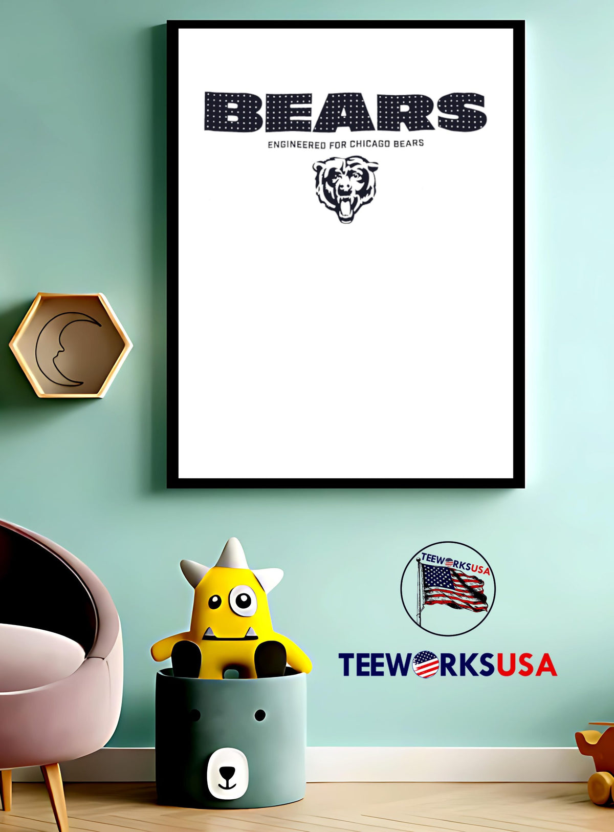 Bears Engineered For Chicago - Adult & Kids T-Shirts, Sweatshirts & Hoodies apparel design preview 3